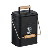 Komposteimer Küche 3,5L Hellbraun-Schwarz-Silber