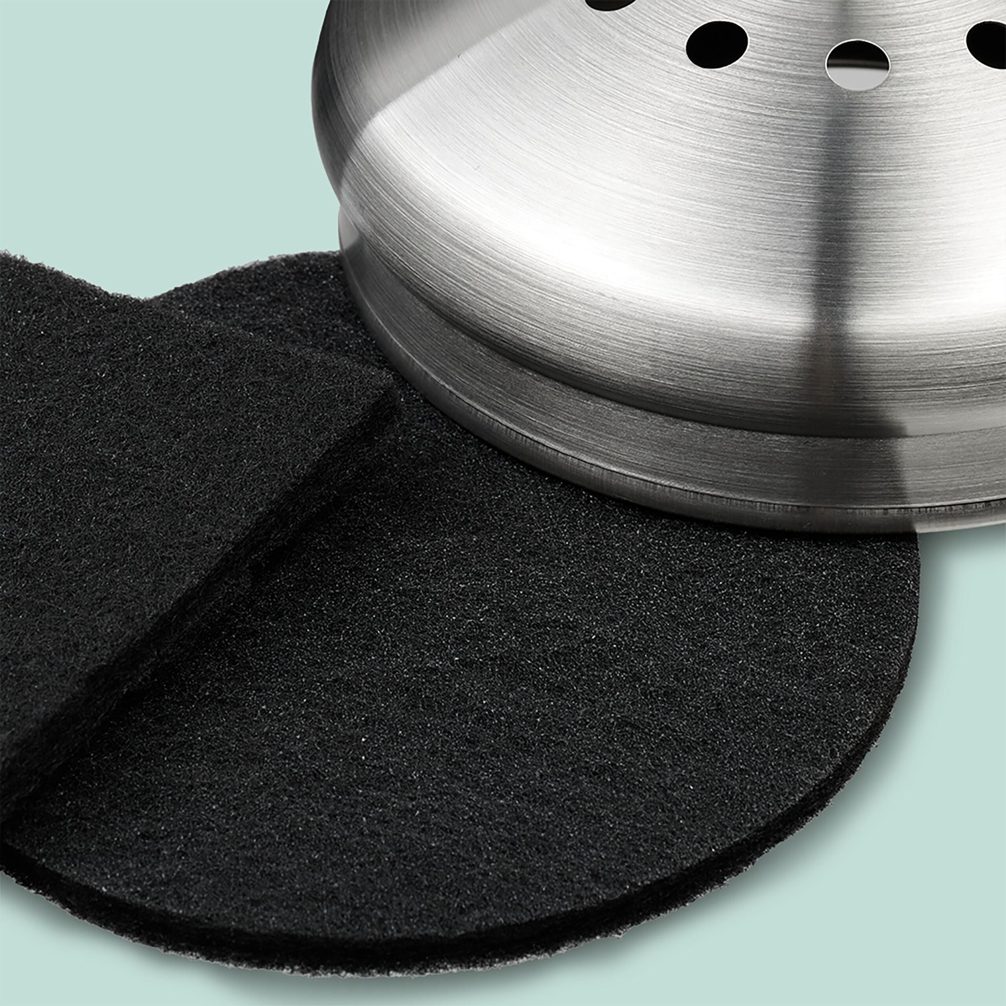 Komposteimer mit Geruchsfilter 5L Weiss-Schwarz von Relaxdays
