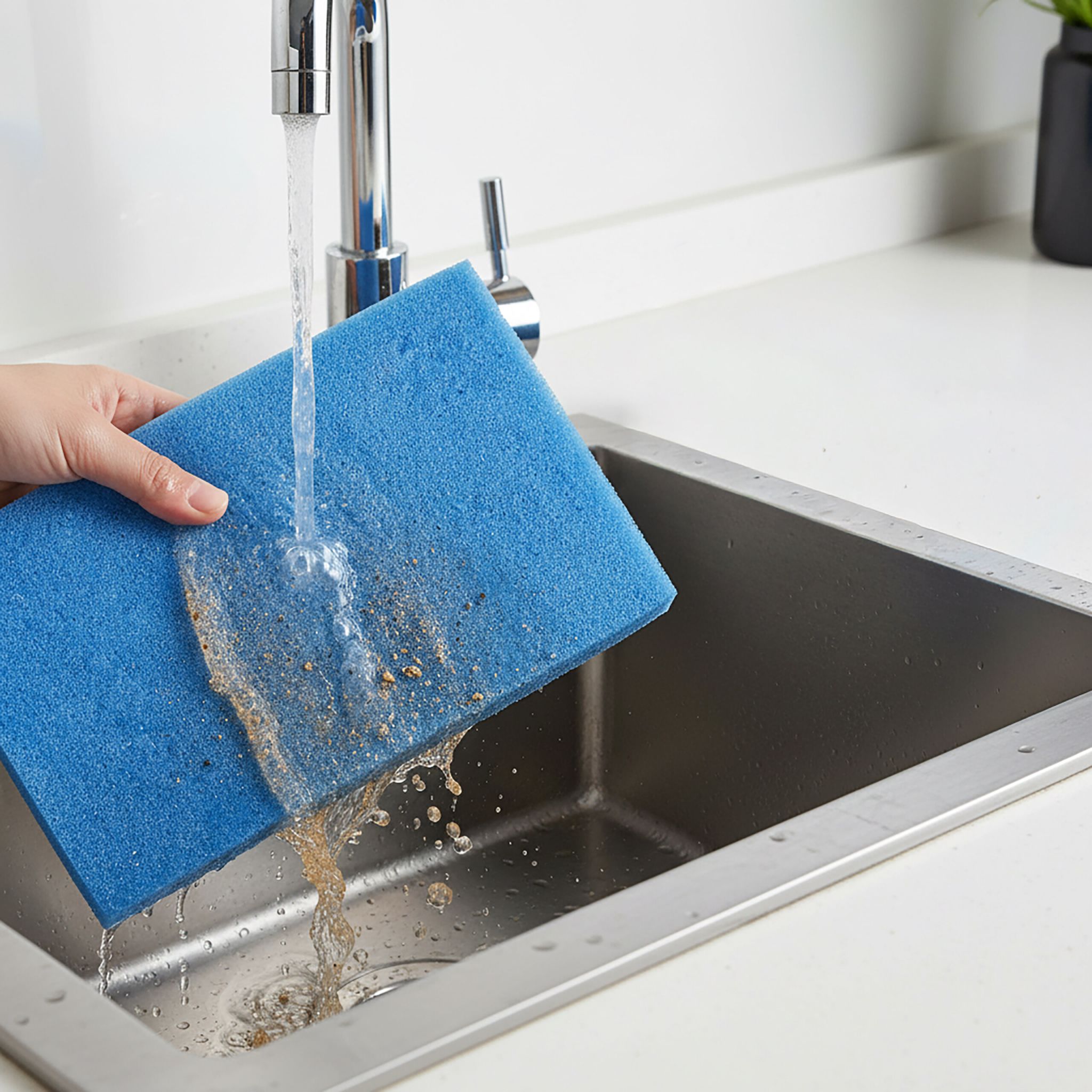 Dunstabzugshaube Filter 1x2m universal Weiss-Blau von Relaxdays