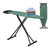 Bügelbrett 121 x 39cm Weiss-Dunkelgrün-Schwarz von Relaxdays