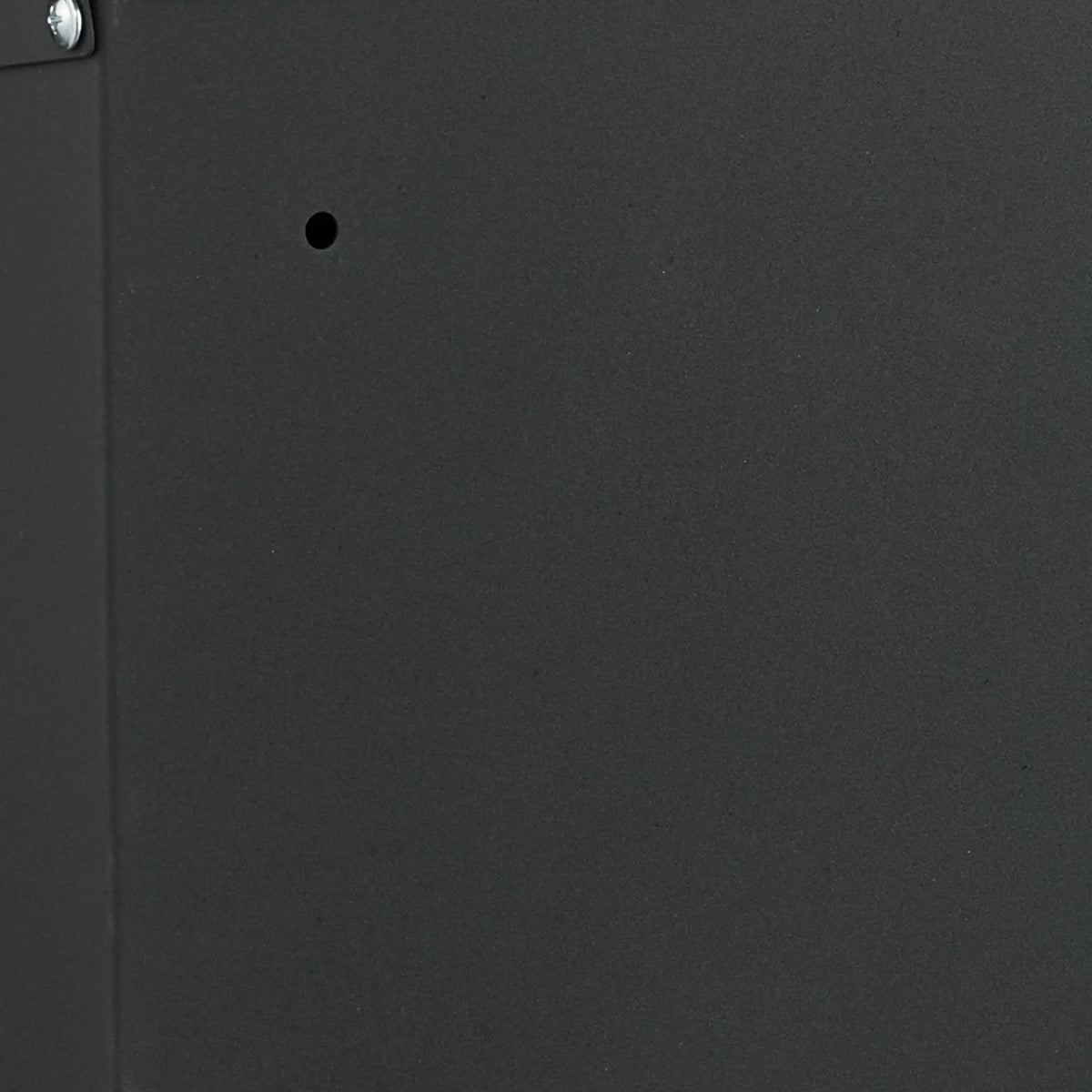 Briefkasten Hochformat Schwarz-Silber-Transparent von Relaxdays