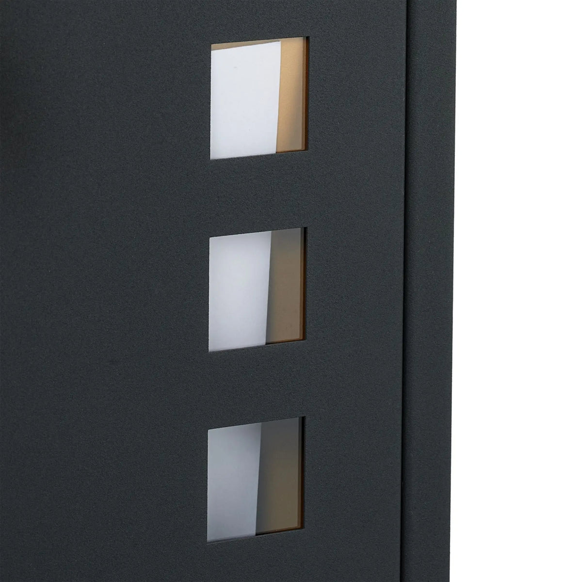 Briefkasten mit Sichtfenster Schwarz-Silber-Transparent von Relaxdays