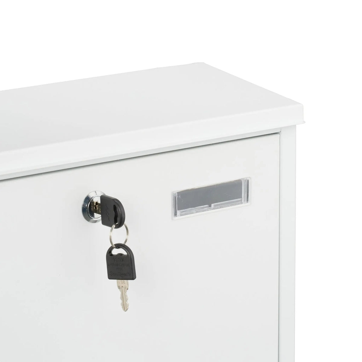 Briefkasten mit Zeitungsfach Weiss von Relaxdays