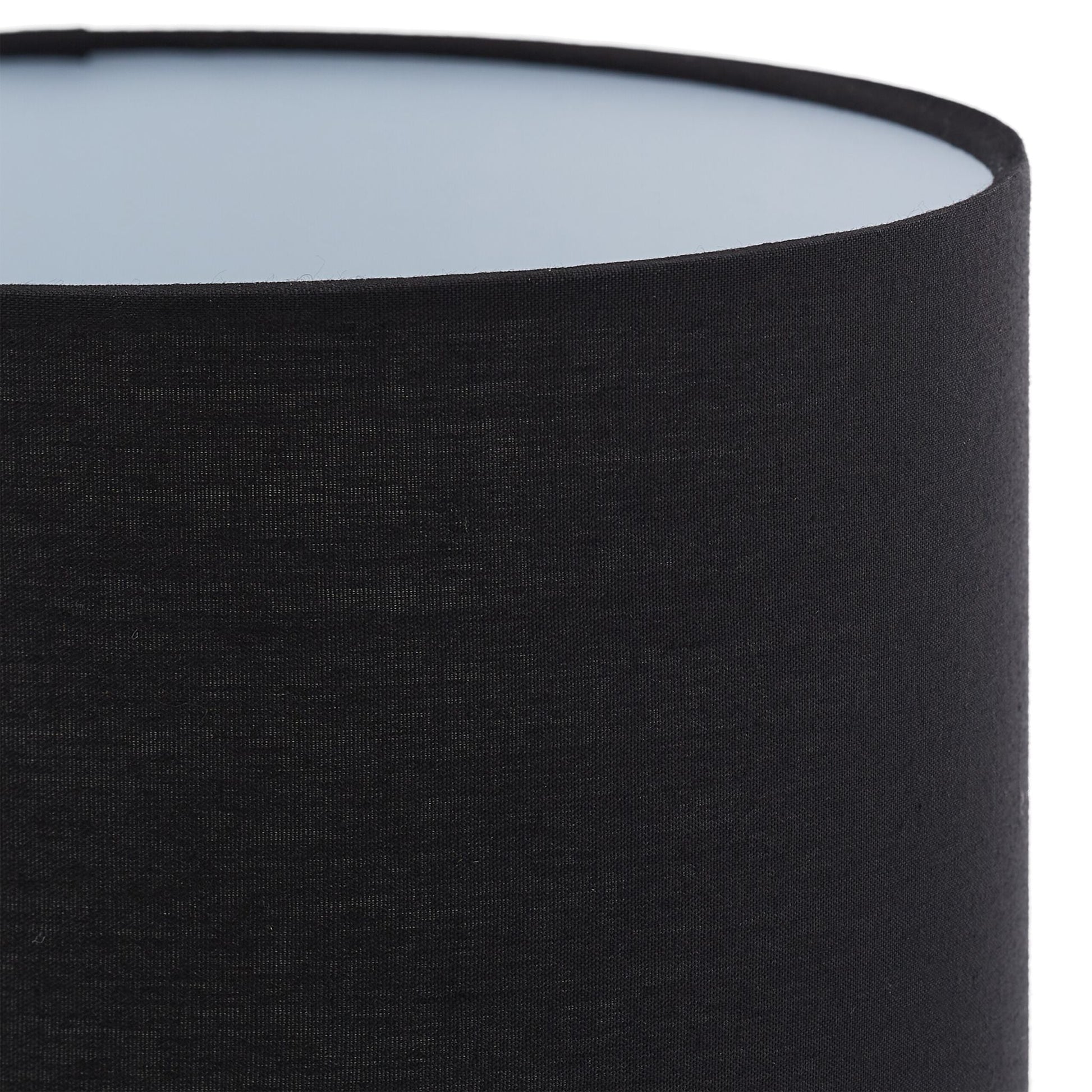 Tischlampe Metall & Stoff Gold-Schwarz von Relaxdays