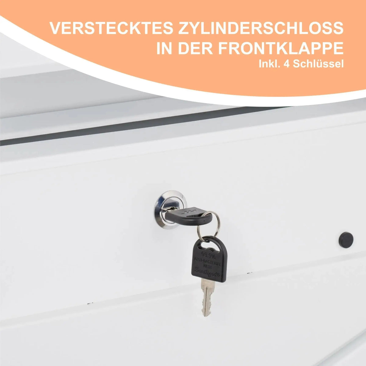 Briefkasten mit Zeitungsfach Weiss von Relaxdays