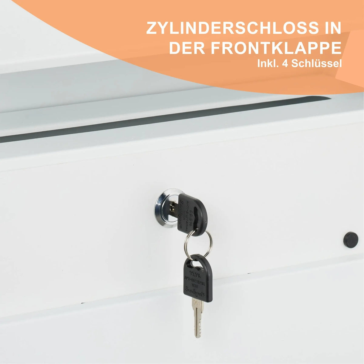 Briefkasten mit Zeitungsfach Anthrazit-Weiss-Silber von Relaxdays