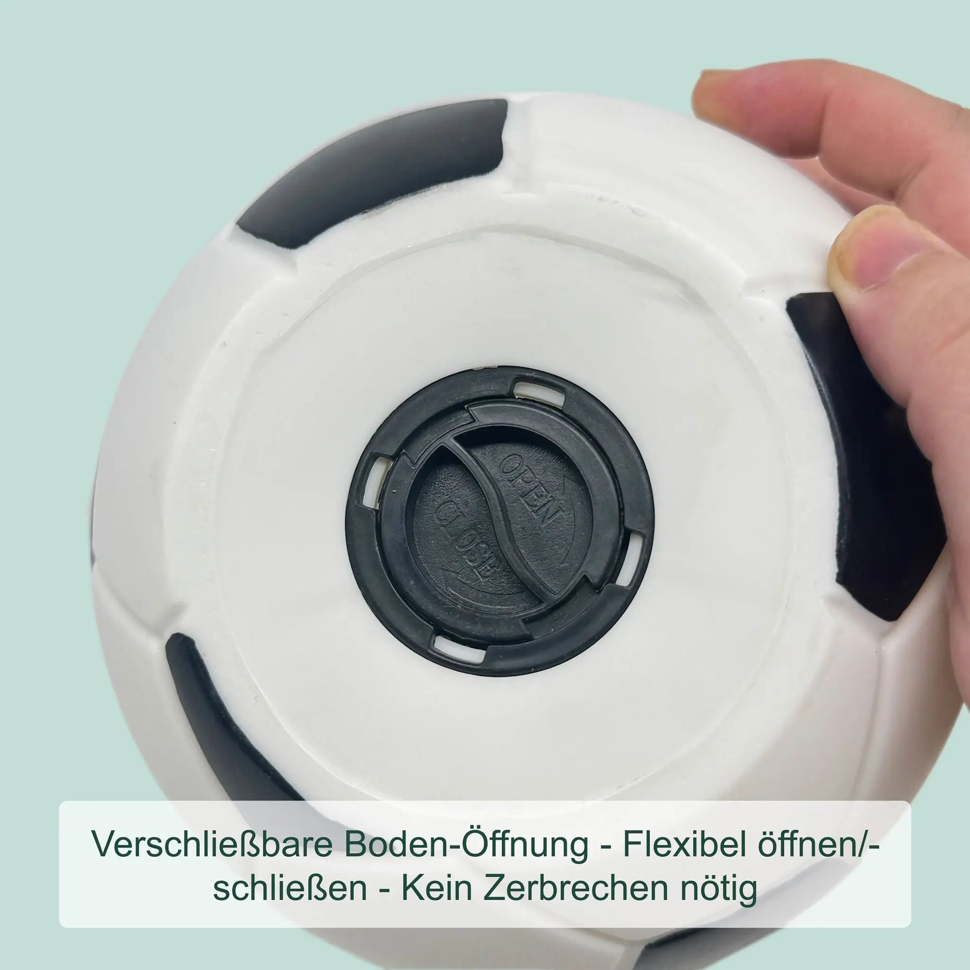 Fussball Spardose Weiss-Schwarz von Relaxdays