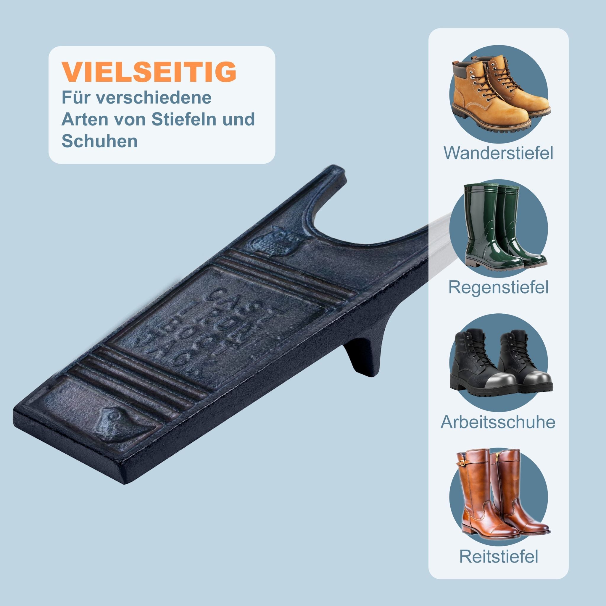 Stiefelknecht Gusseisen Schwarz