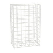 Papierkorb Gitter-Design 60L Weiss von Relaxdays
