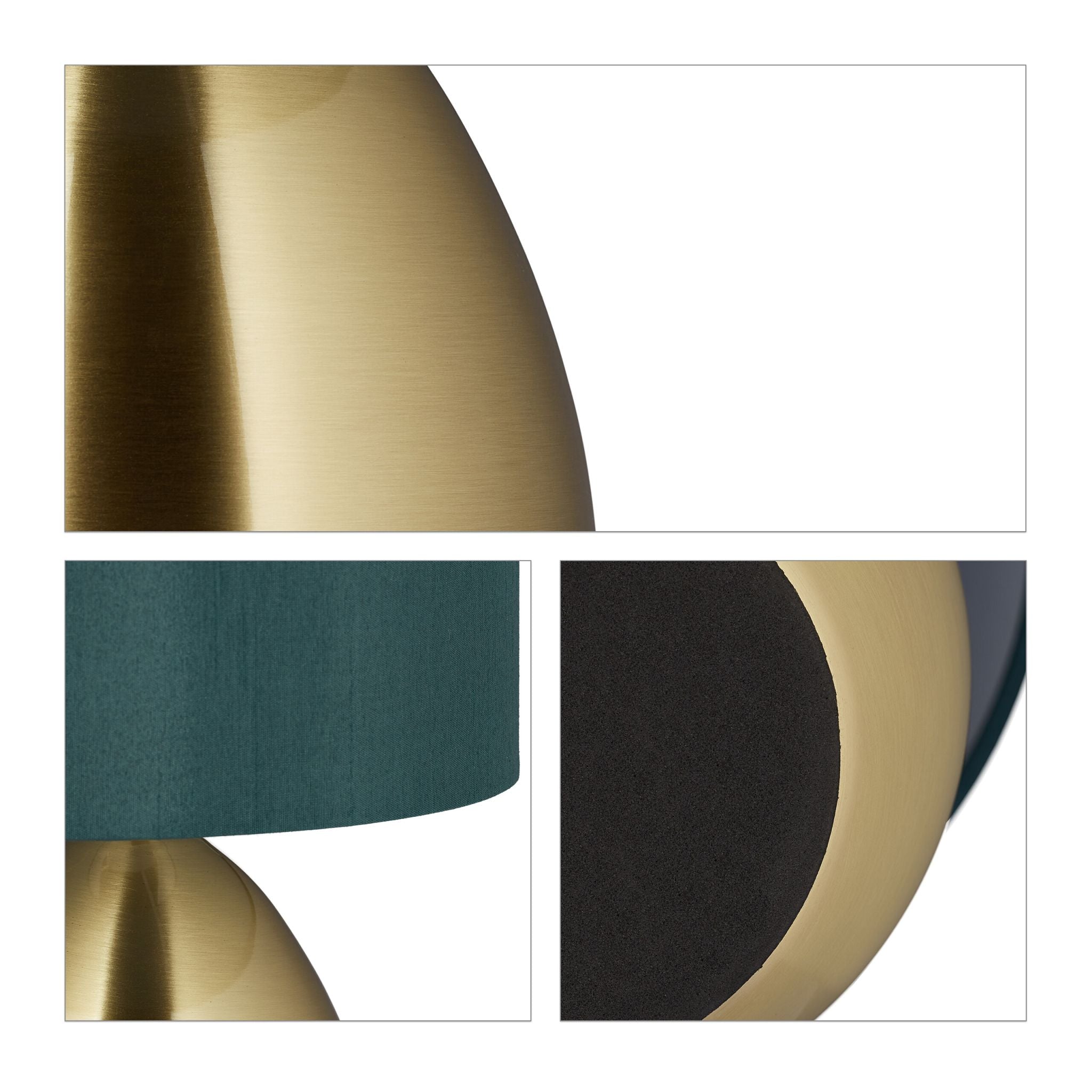 Nachttischlampe 2er-Set Dunkelgrün-Gold von Relaxdays