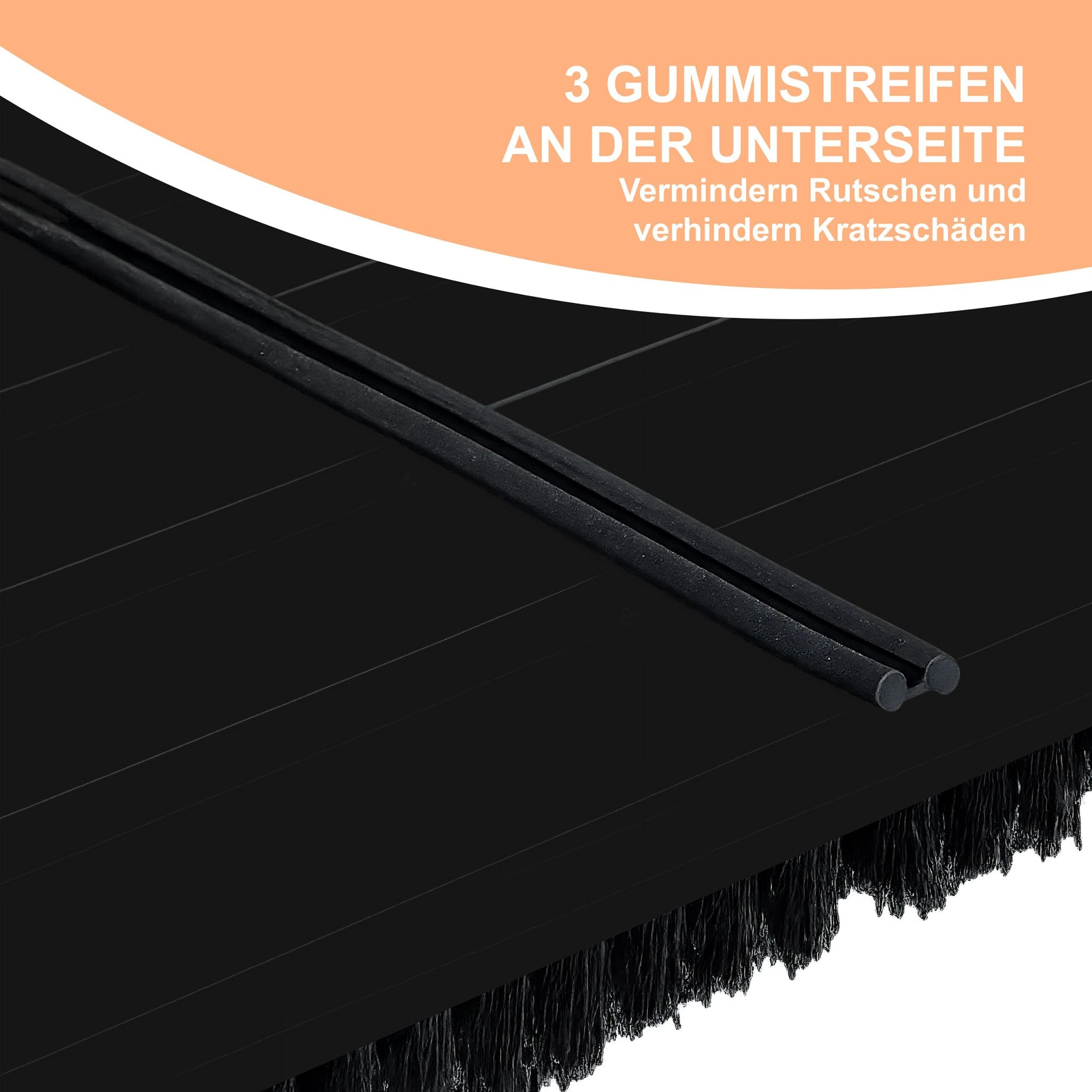 Schuhabstreifer in Schwarz Schwarz