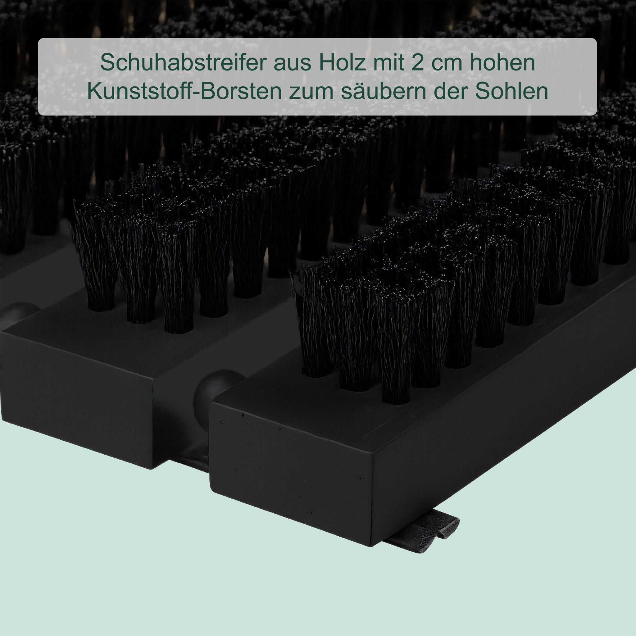 Schuhabstreifer in Schwarz Schwarz
