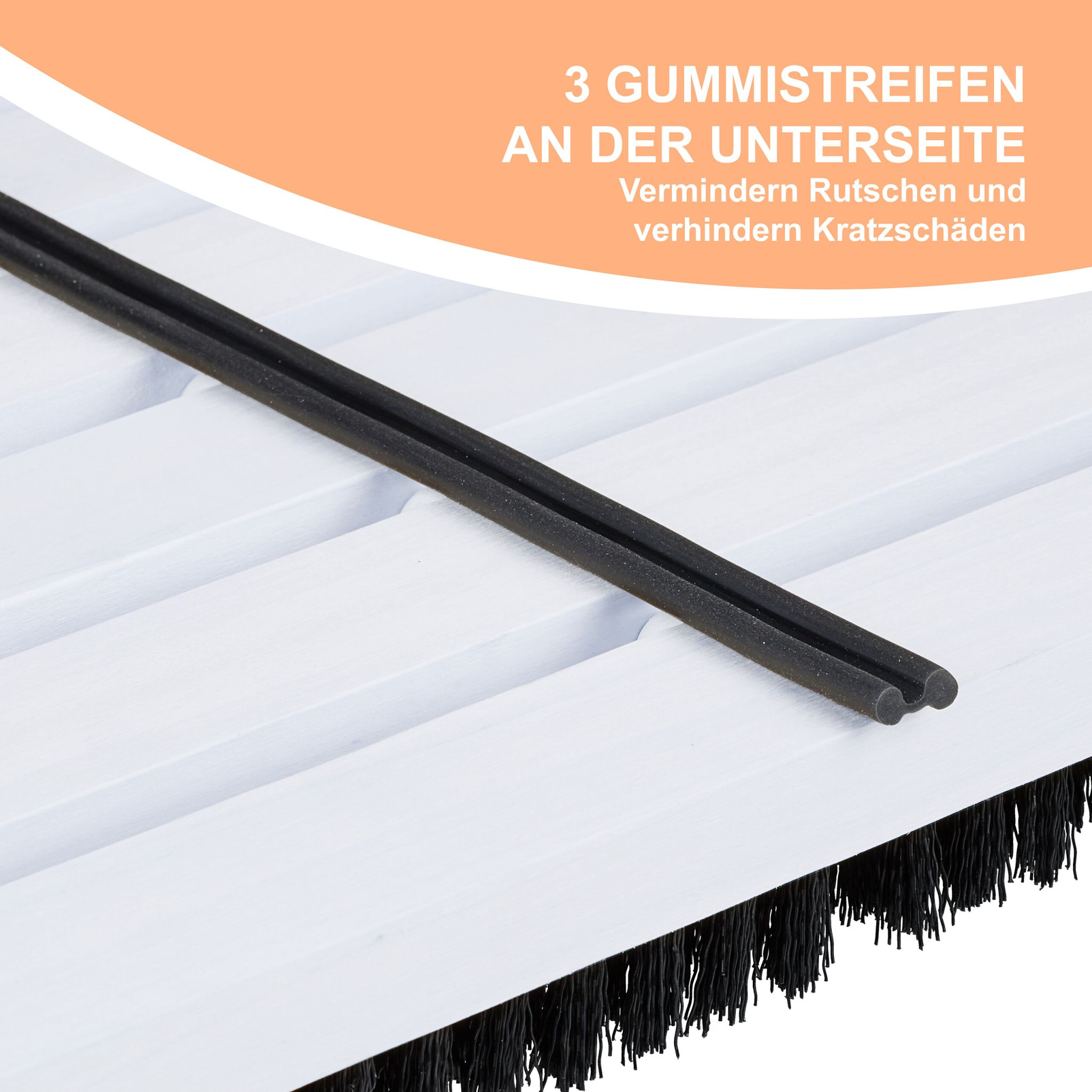 Schuhabstreifer in Grau Schwarz-Grau