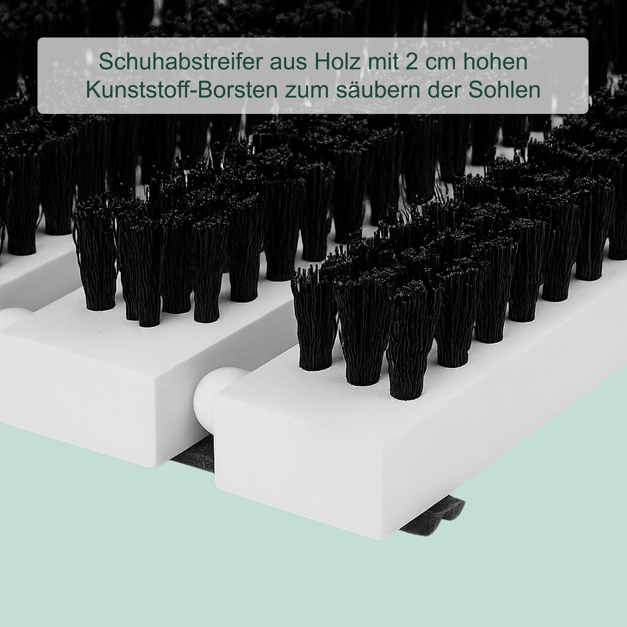 Schuhabstreifer in Grau Schwarz-Grau