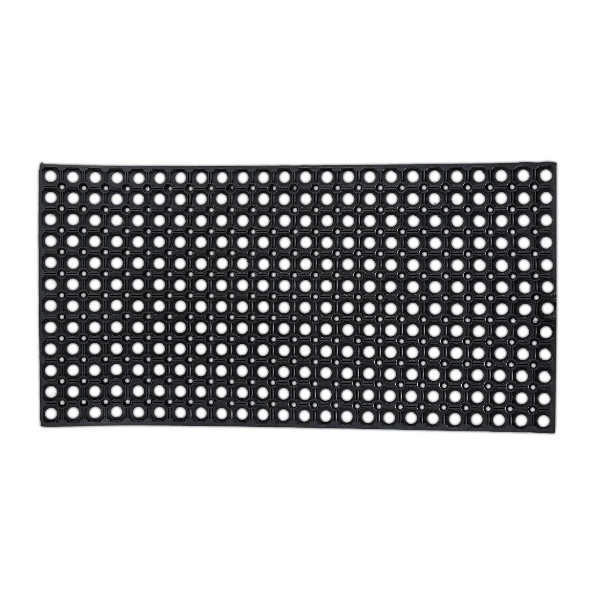 Fussmatte mit Löchern 100 x 50cm Schwarz von Relaxdays