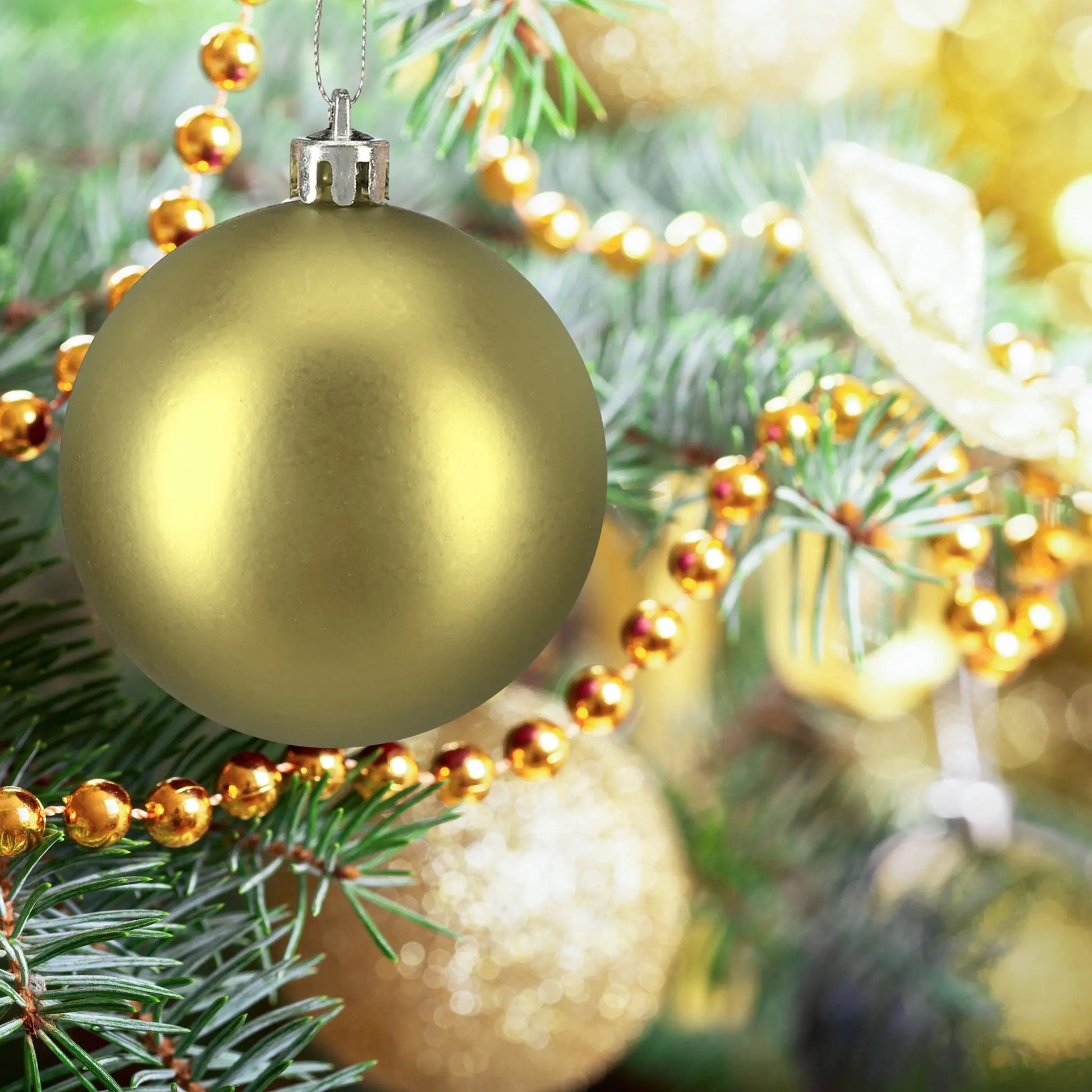 Weihnachtskugeln 138er-Set Gold-Silber von Relaxdays