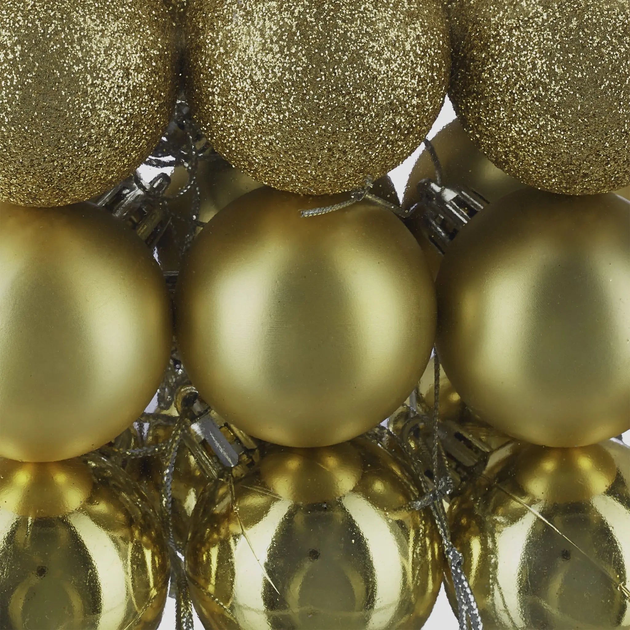 Weihnachtskugeln 138er-Set Gold-Silber von Relaxdays