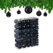 Weihnachtskugeln 138er-Set Schwarz-Silber von guteszeug.ch