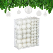 Weihnachtskugeln 138er-Set Weiss-Silber von guteszeug.ch