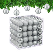 Weihnachtskugeln im 100er-Set Silber von Relaxdays