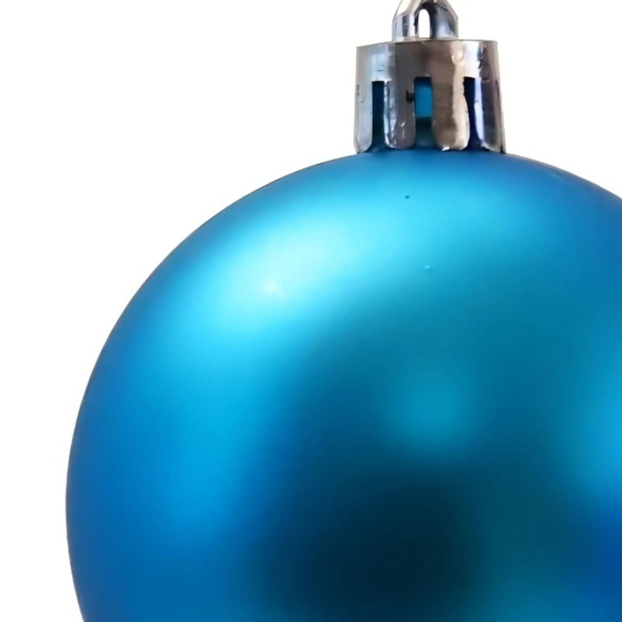Weihnachtskugeln 50er-Set Matt Türkis-Silber von Relaxdays