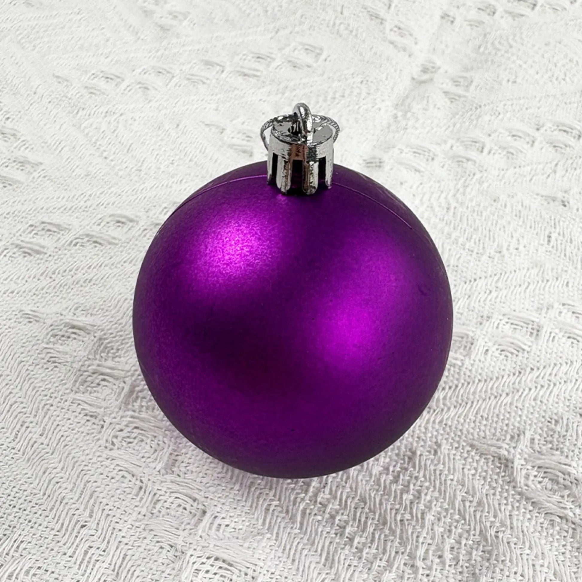 Weihnachtskugeln 50er-Set Matt Pink-Silber von Relaxdays