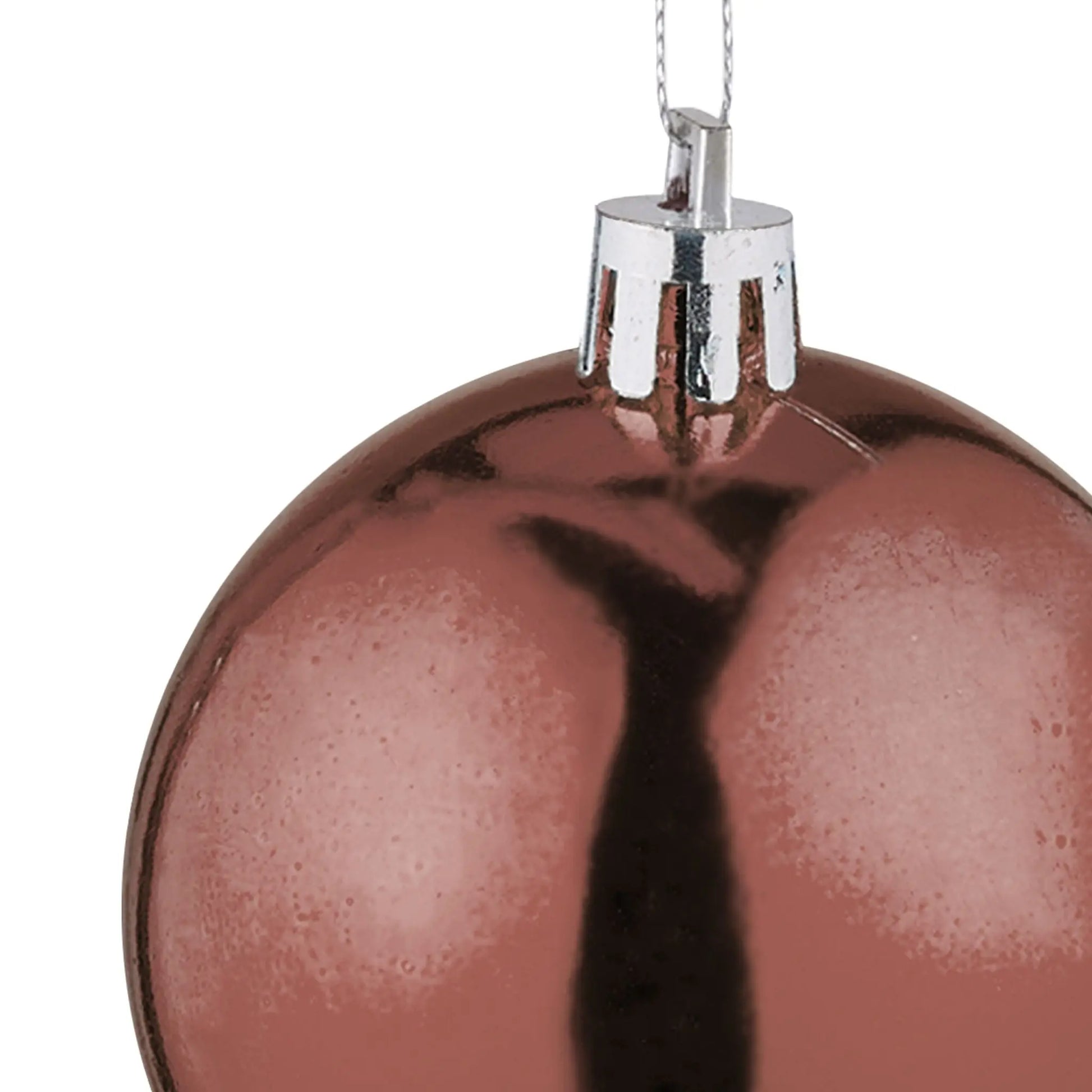 Weihnachtskugeln 100er-Set Matt-Glänzend Braun-Silber von Relaxdays
