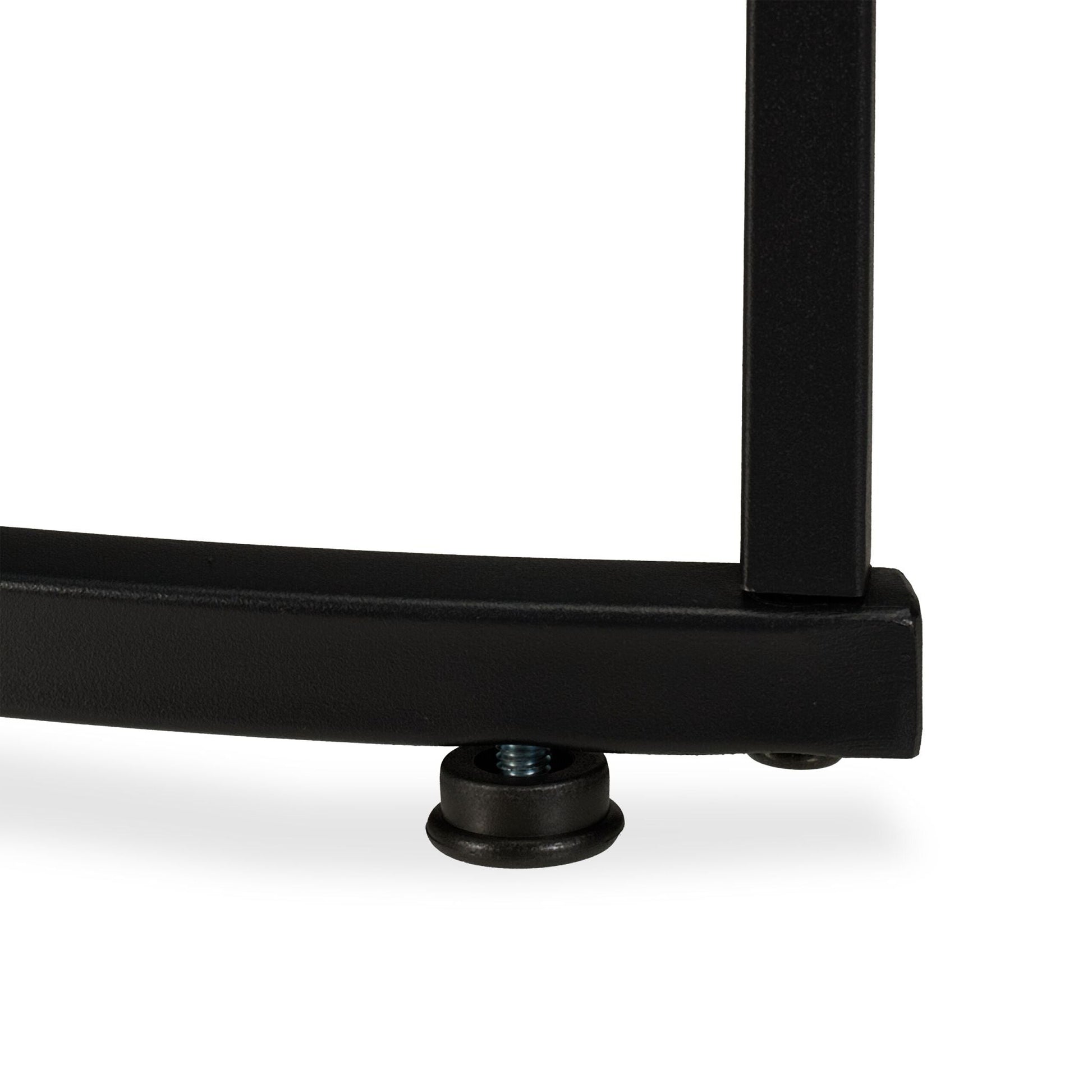 Satztisch 2er-Set Glas & Metall Schwarz-Transparent von Relaxdays