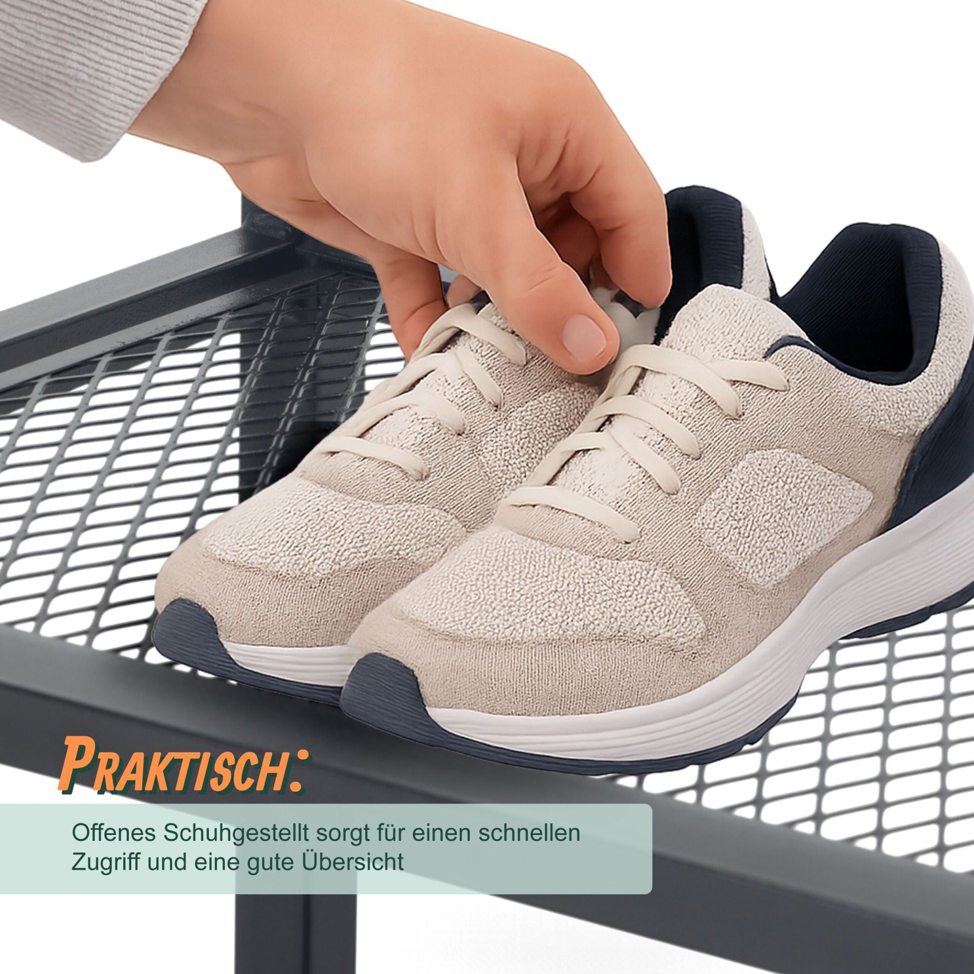Schuhregal für 6 Paar Schuhe Dunkelbraun-Schwarz von Relaxdays