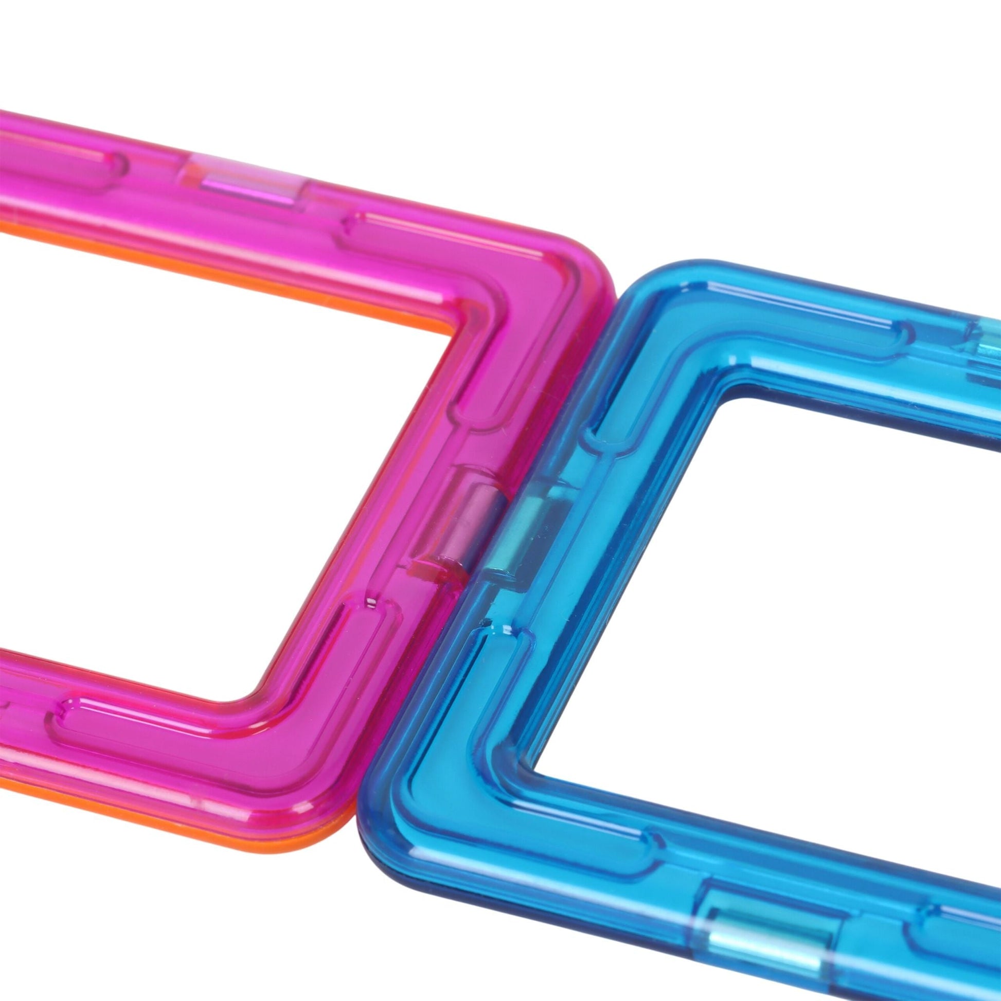 Magnetbausteine Set für Kinder Blau-Orange-Rot von Relaxdays