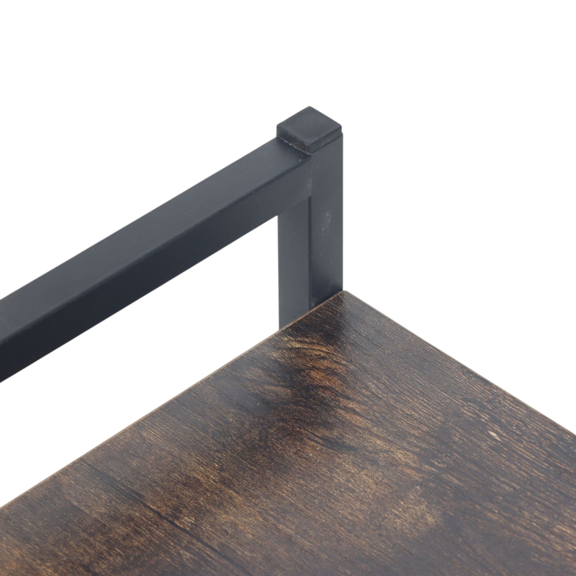 Mikrowellen Regal Dunkelbraun-Schwarz von Relaxdays
