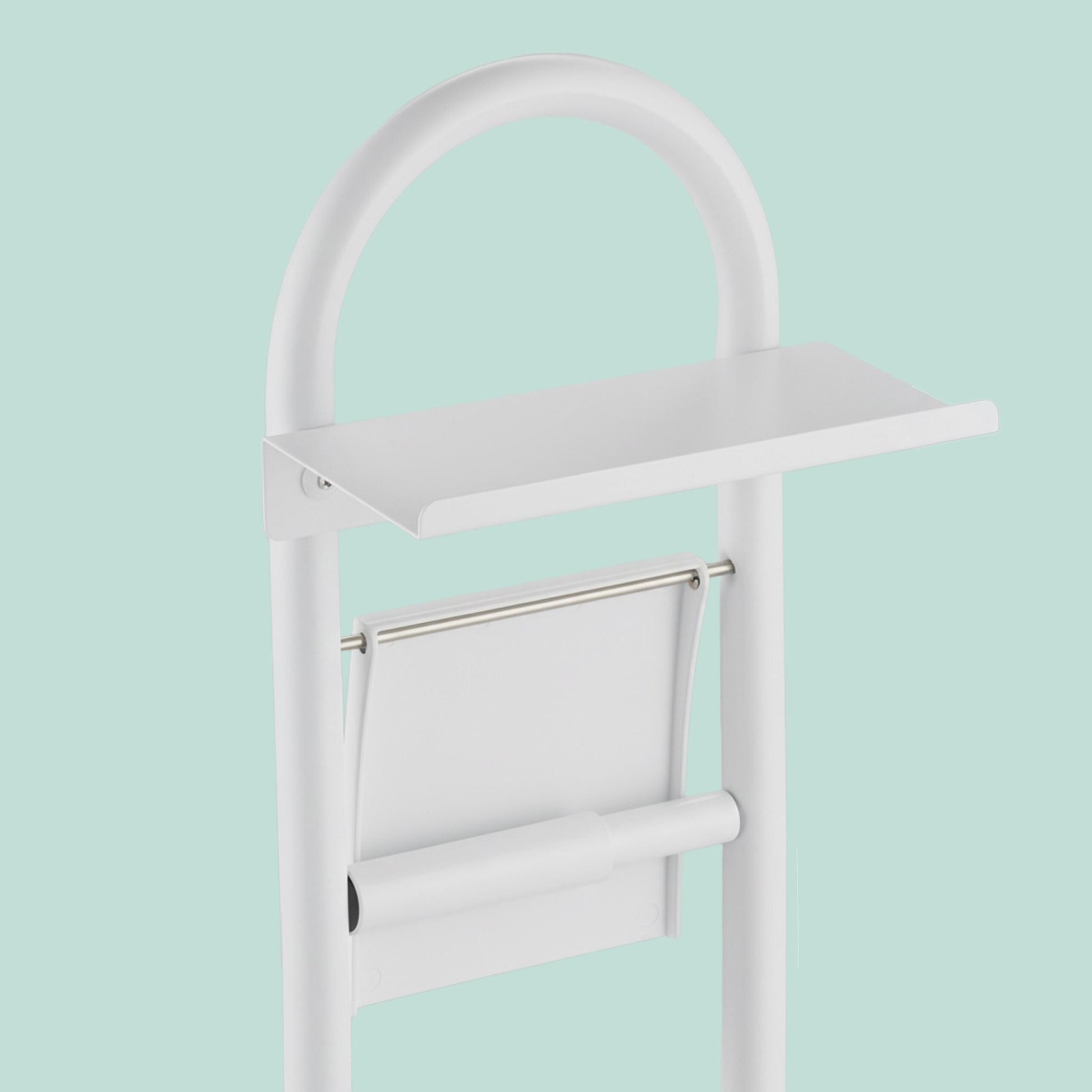 WC Garnitur mit Ablage Weiss-Hellbraun von Relaxdays