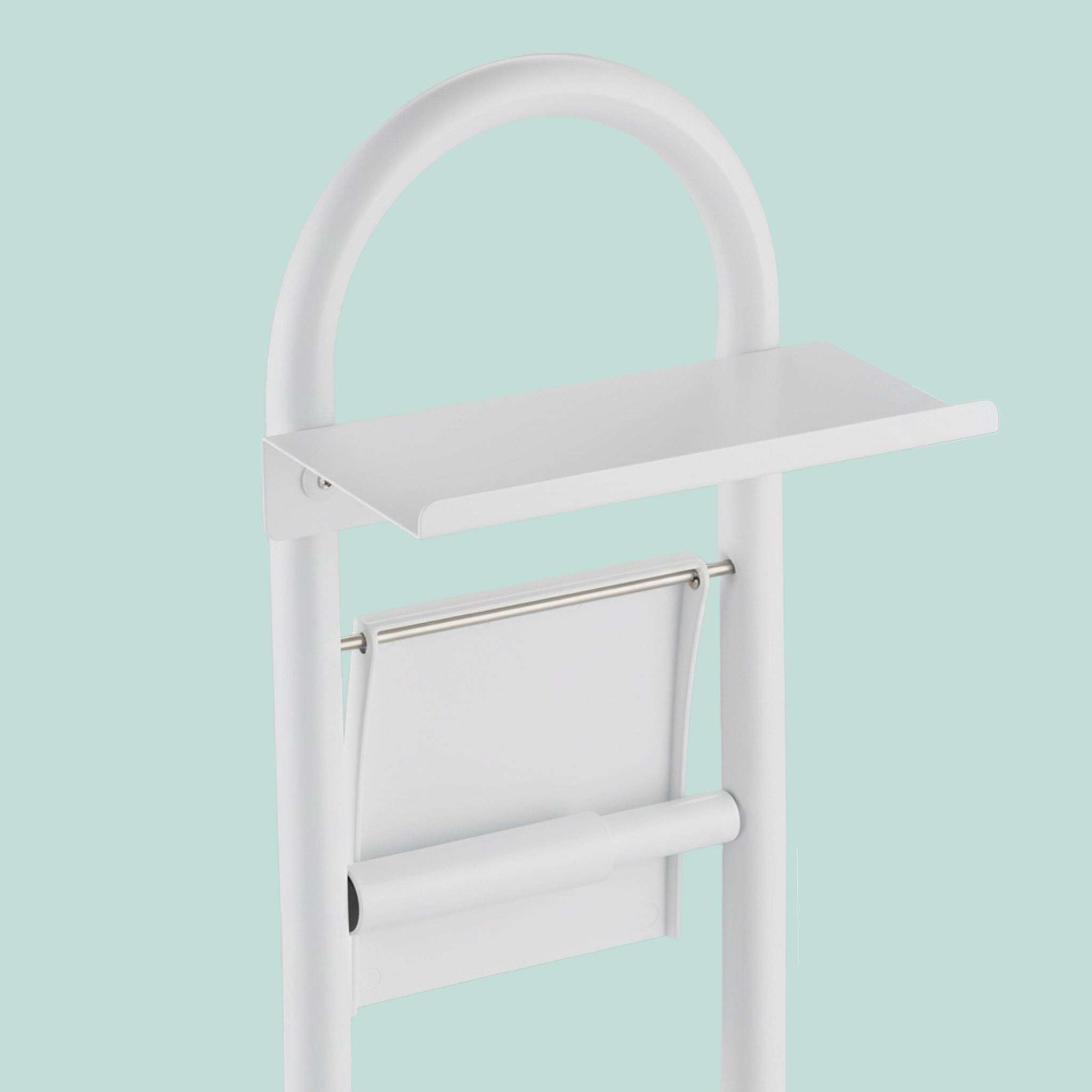 WC Garnitur mit Ablage Weiss-Hellbraun von Relaxdays