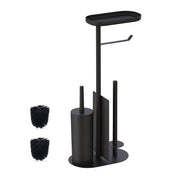 WC Garnitur Metall Schwarz