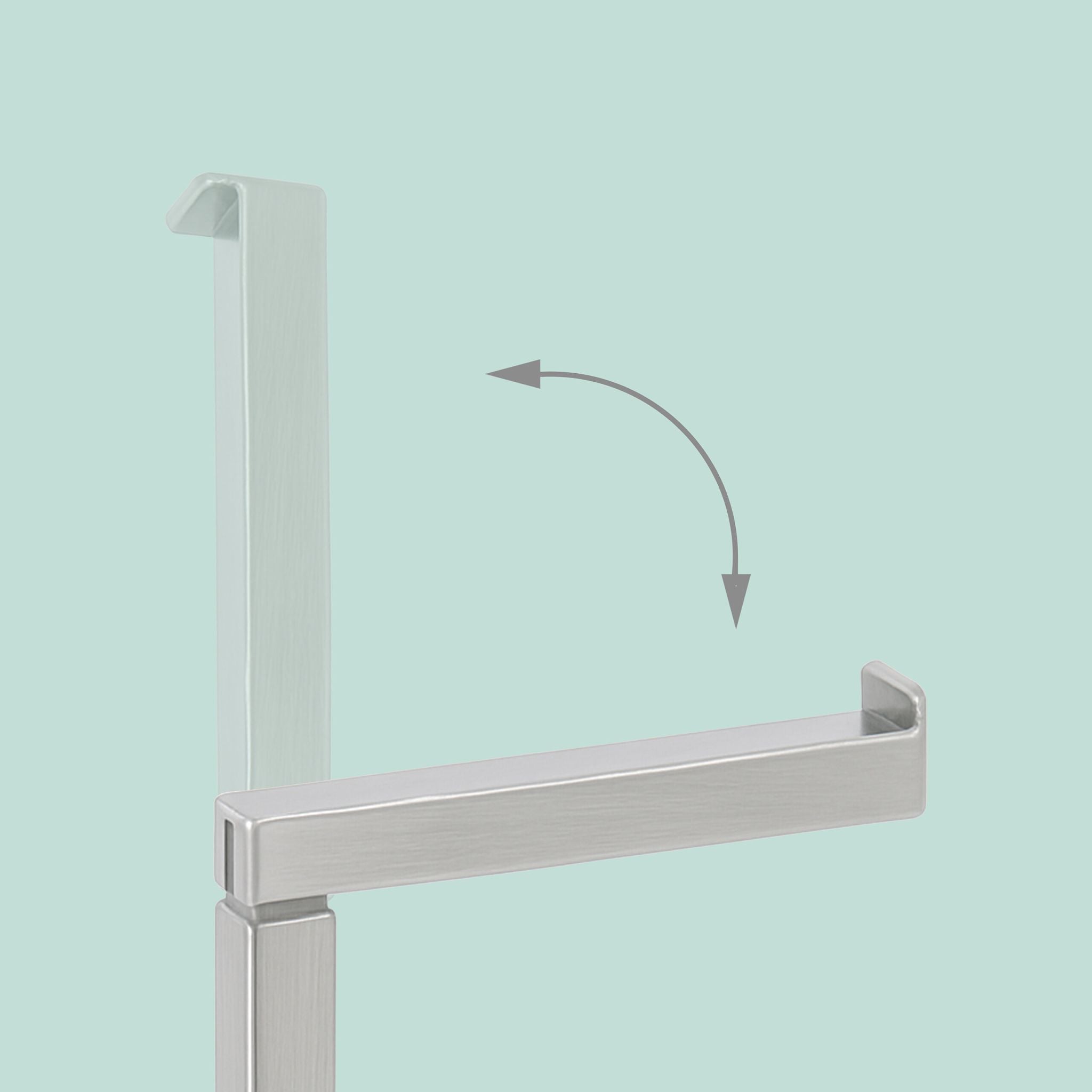WC Garnitur Metall Schwarz-Silber von Relaxdays