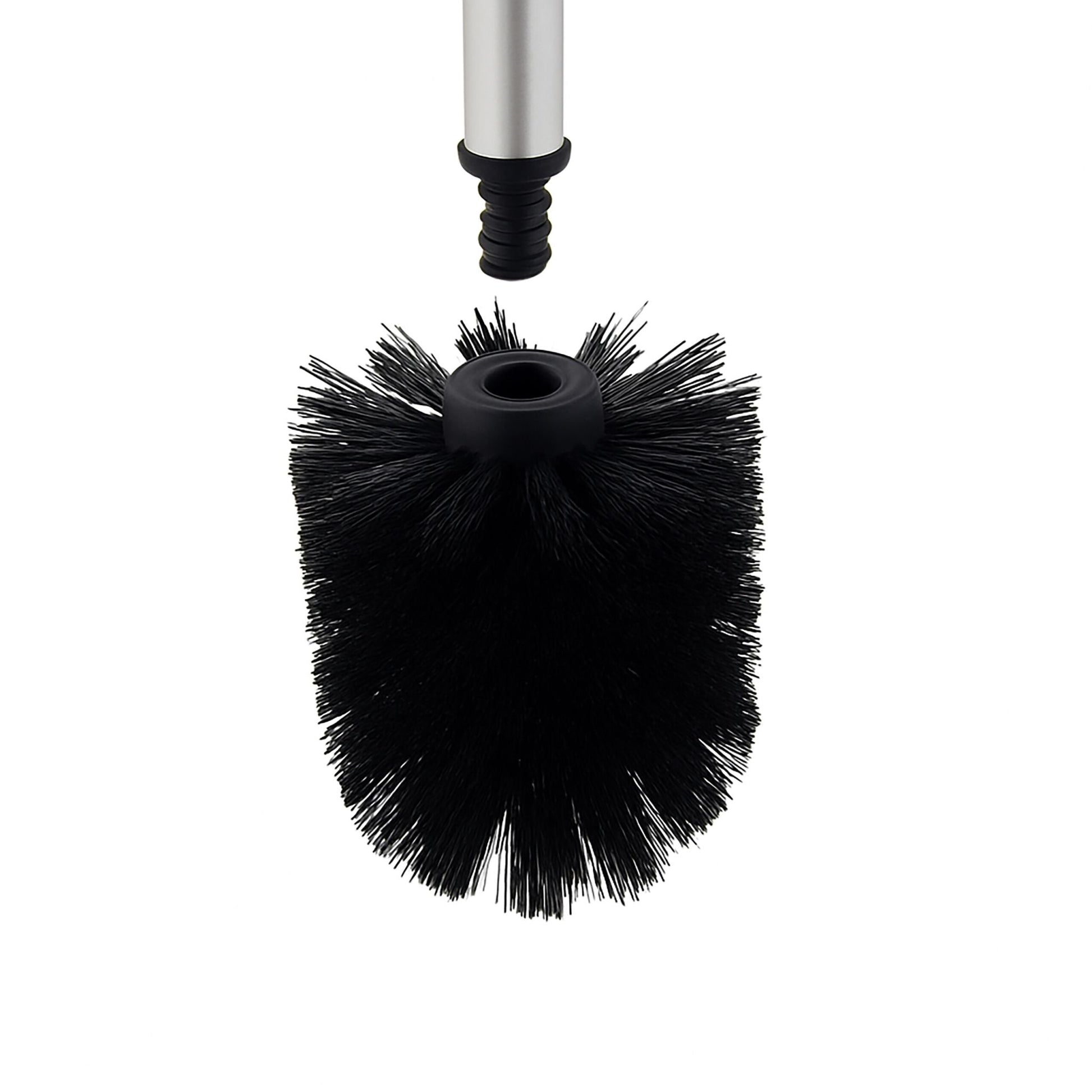 WC Garnitur Metall Schwarz-Silber von Relaxdays