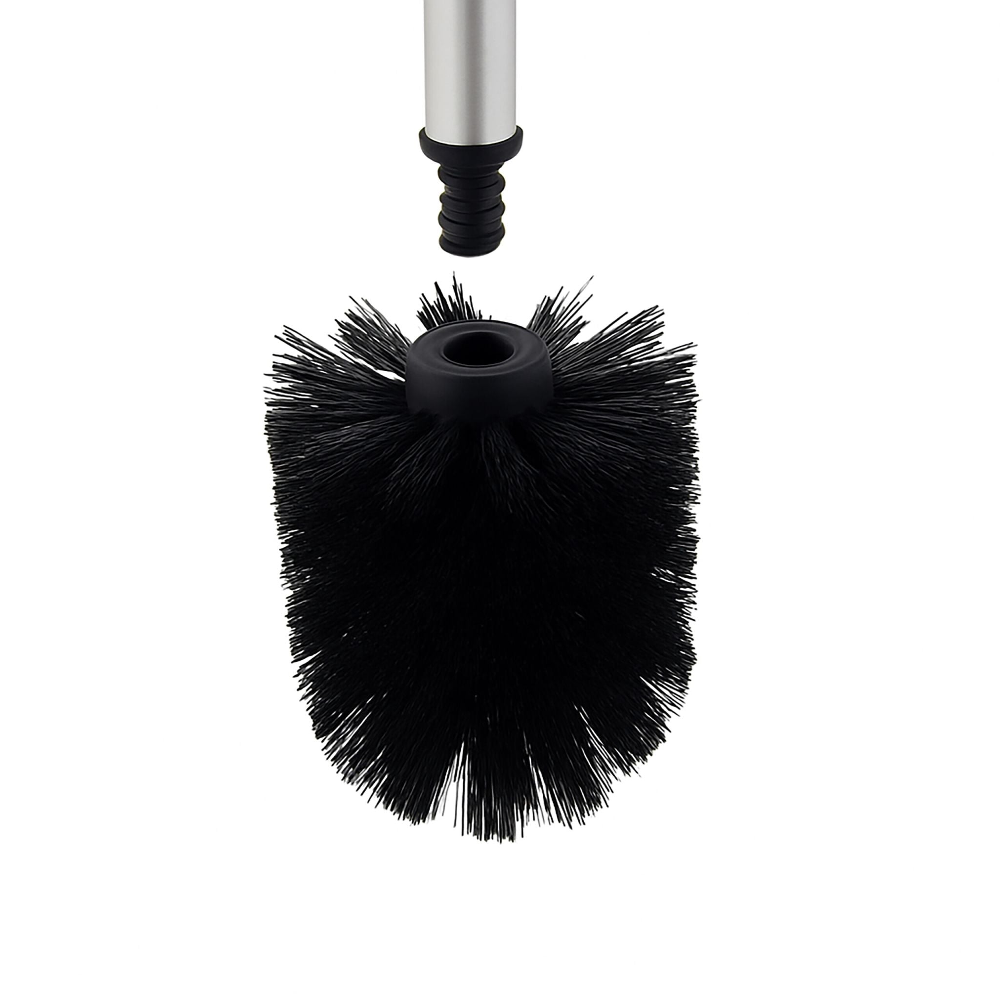 WC Garnitur Metall Schwarz-Silber von Relaxdays