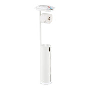 Toilettenpapierhalter mit Ablage Weiss von Relaxdays