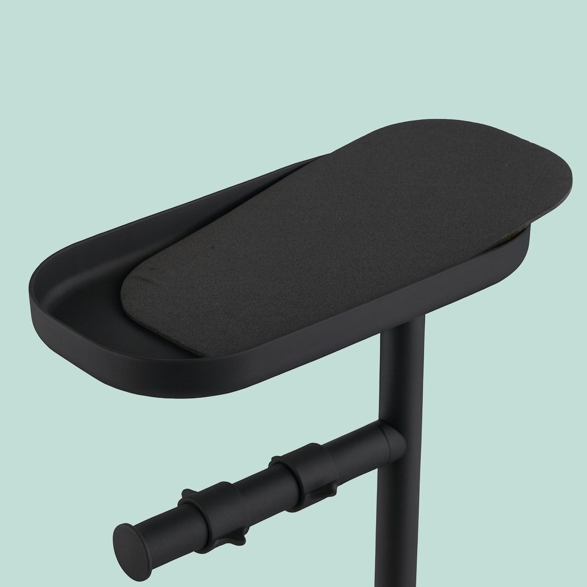 WC Garnitur mit Ablage Schwarz von Relaxdays