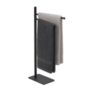 Handtuchständer Edelstahl 2-armig Schwarz von Relaxdays