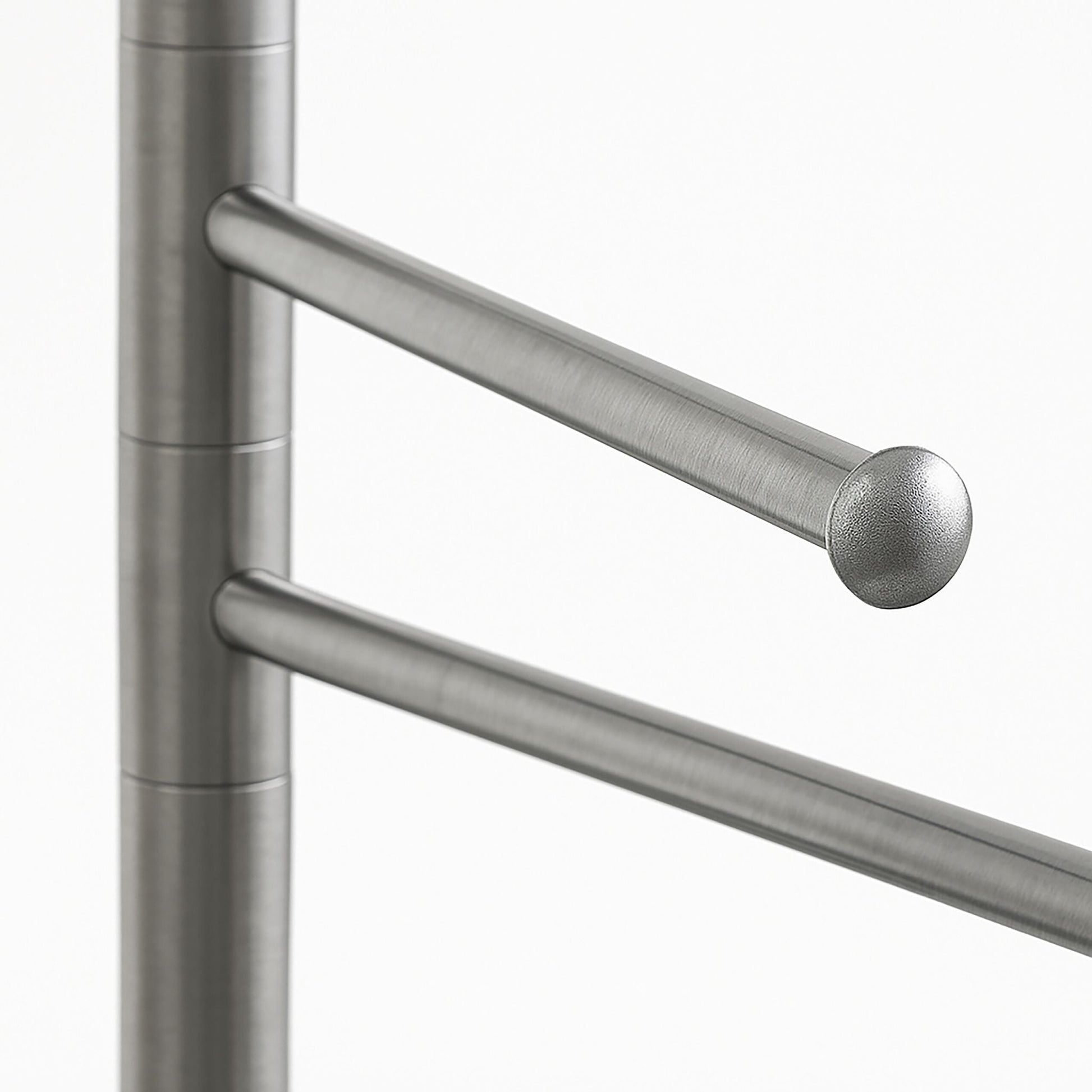 Handtuchständer Edelstahl 2-armig Silber von Relaxdays