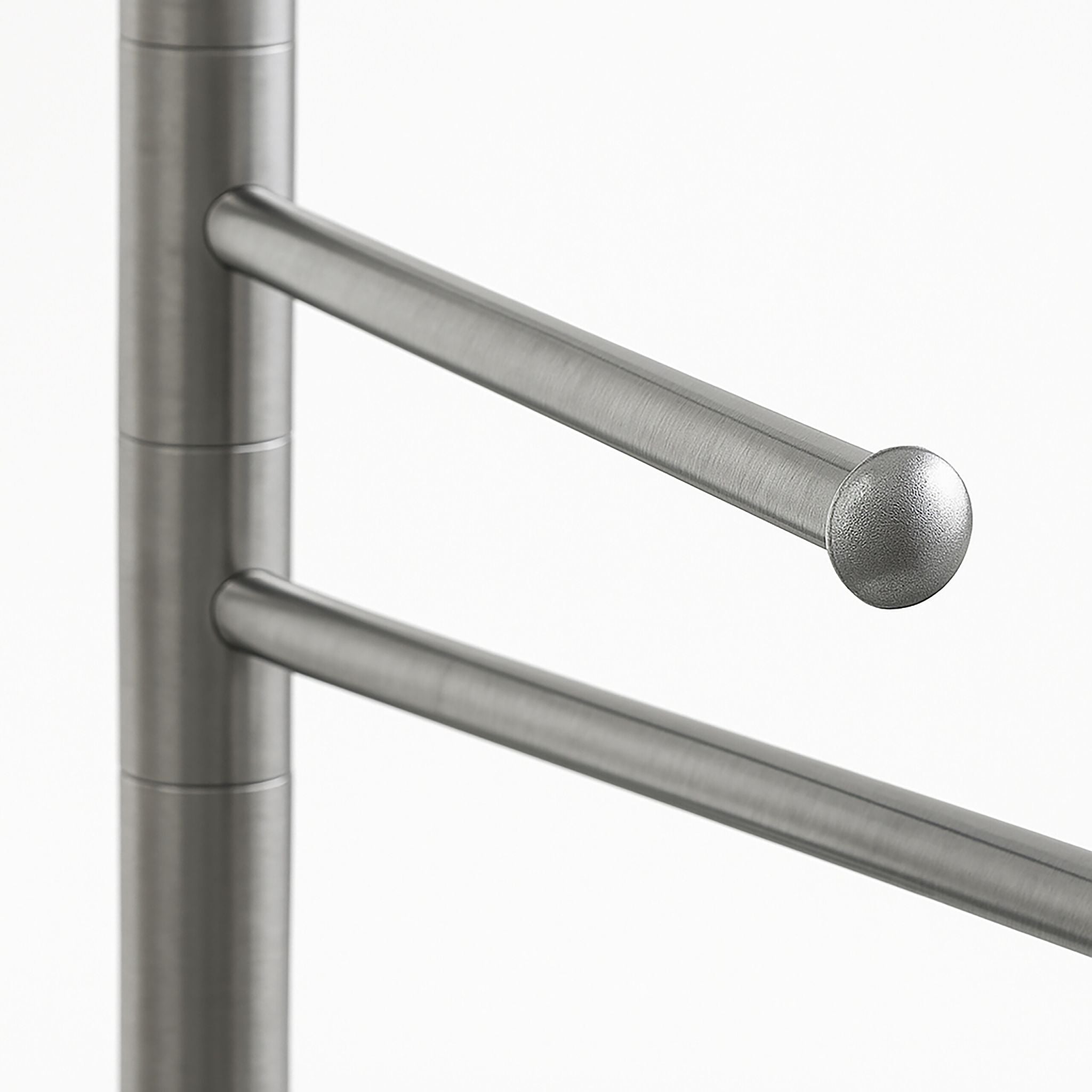 Handtuchständer Edelstahl 2-armig Silber von Relaxdays