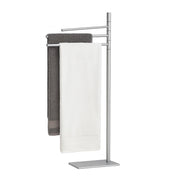 Handtuchständer mit 3 Stangen Silber von Relaxdays