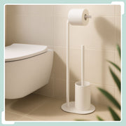 WC-Garnitur Metall Weiss