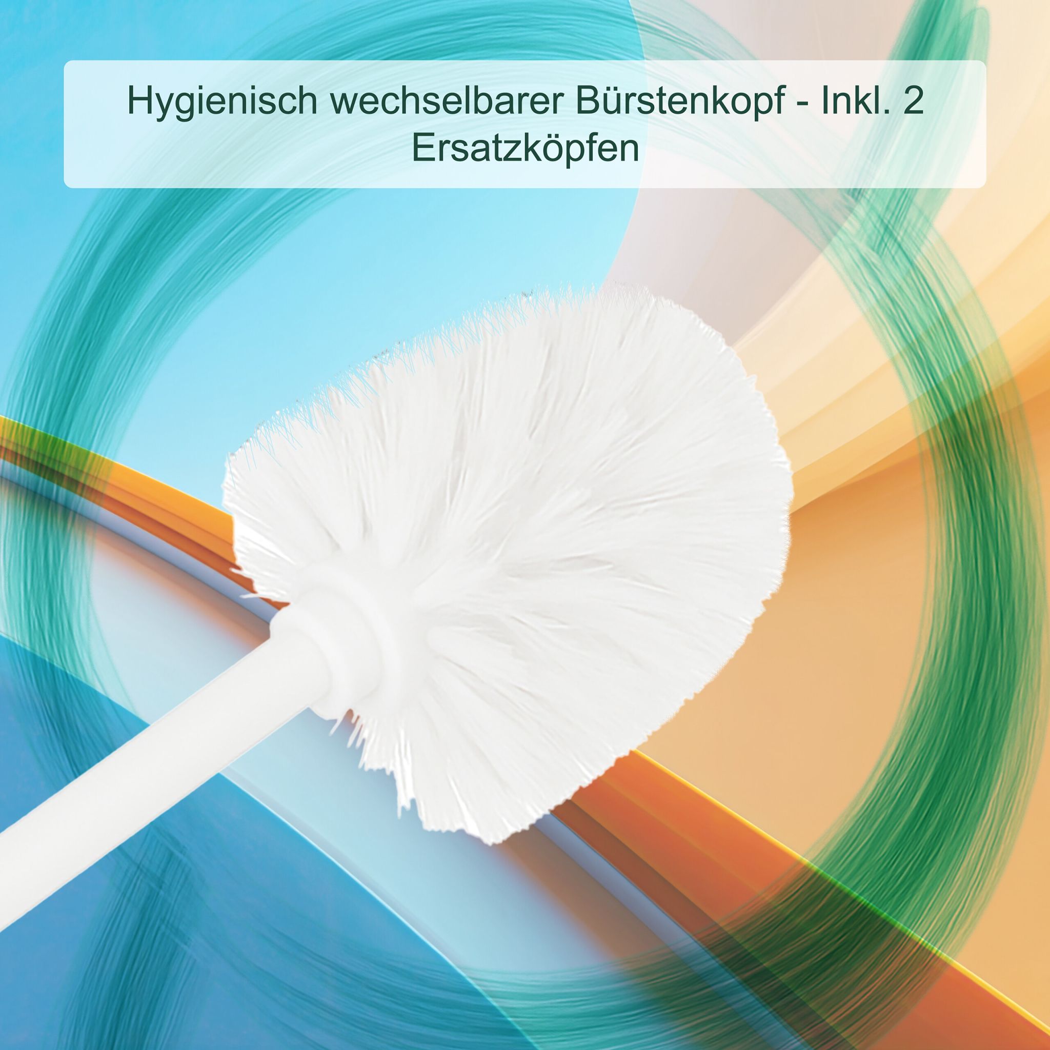 WC-Garnitur Metall Weiss
