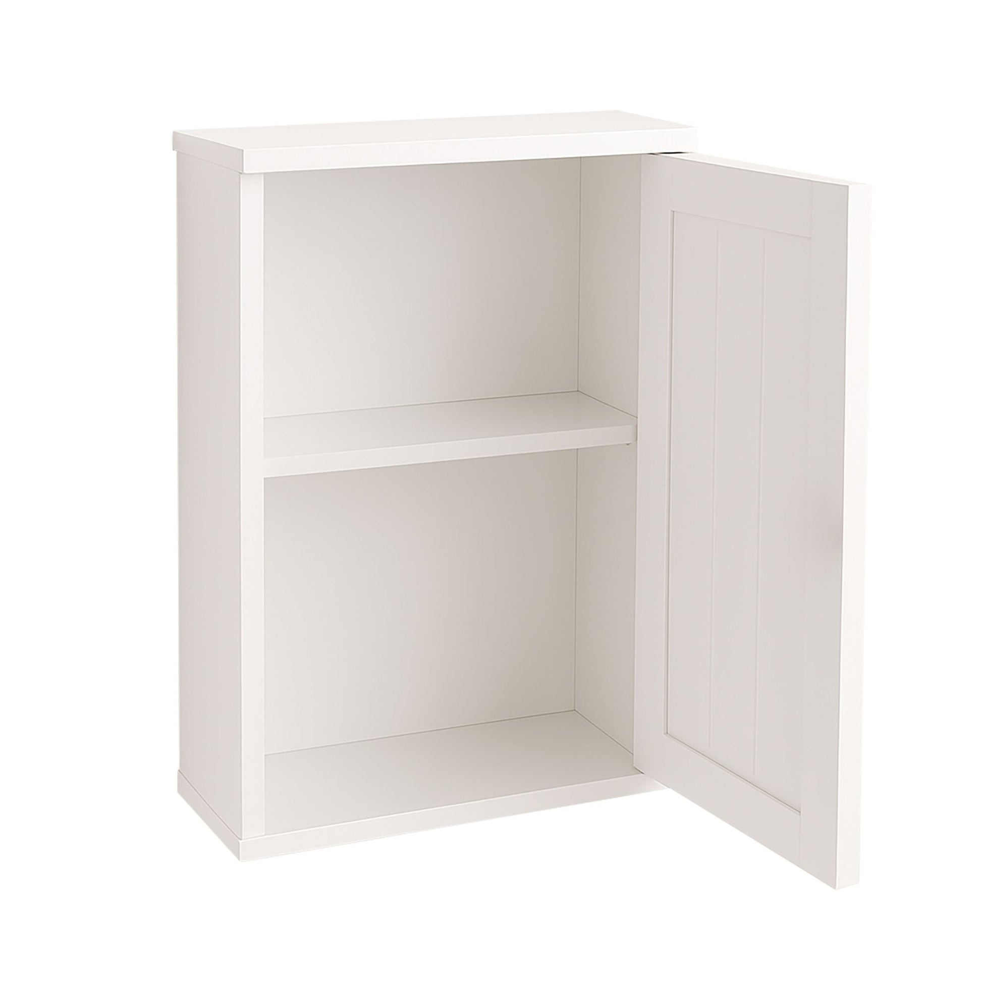Weisser Hängeschrank Bad Weiss-Silber von Relaxdays