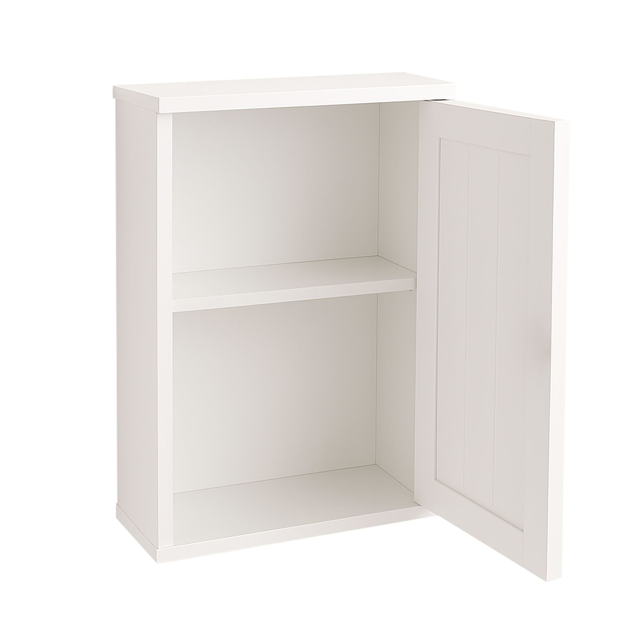 Weisser Hängeschrank Bad Weiss-Silber von Relaxdays