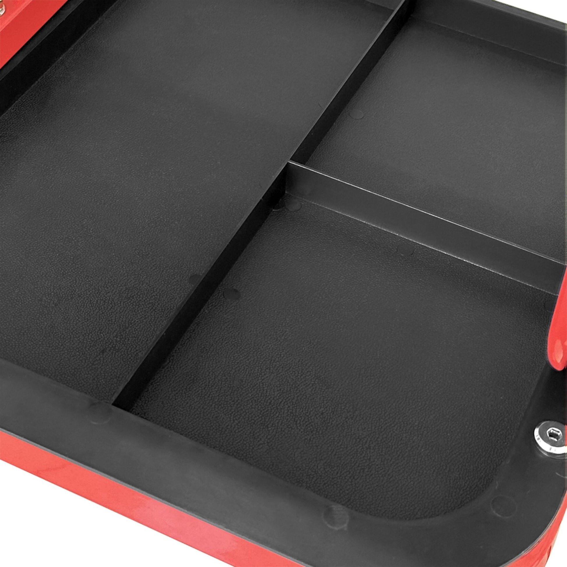 Werkstatthocker bis 100 kg Rot-Schwarz von Relaxdays