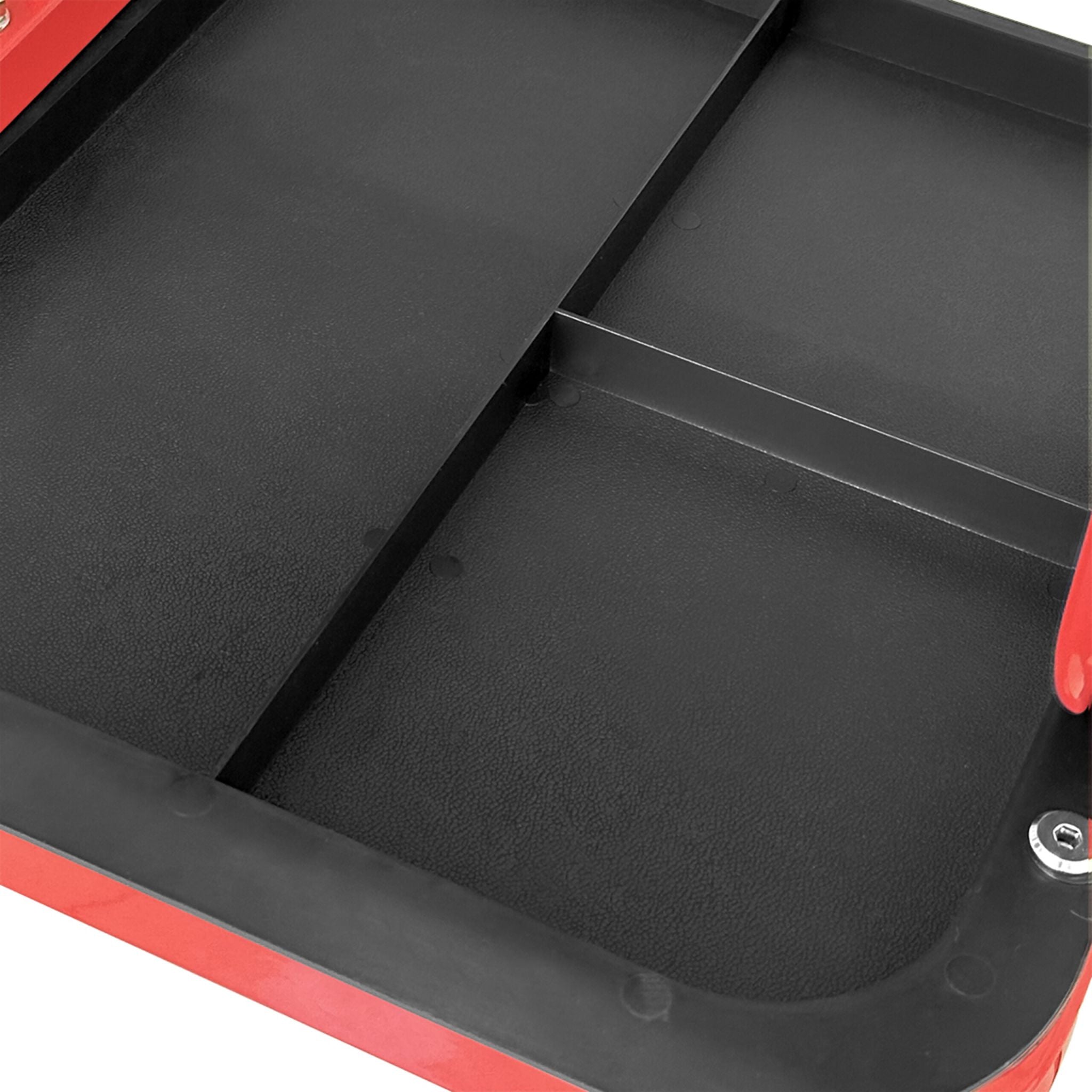 Werkstatthocker bis 100 kg Rot-Schwarz von Relaxdays