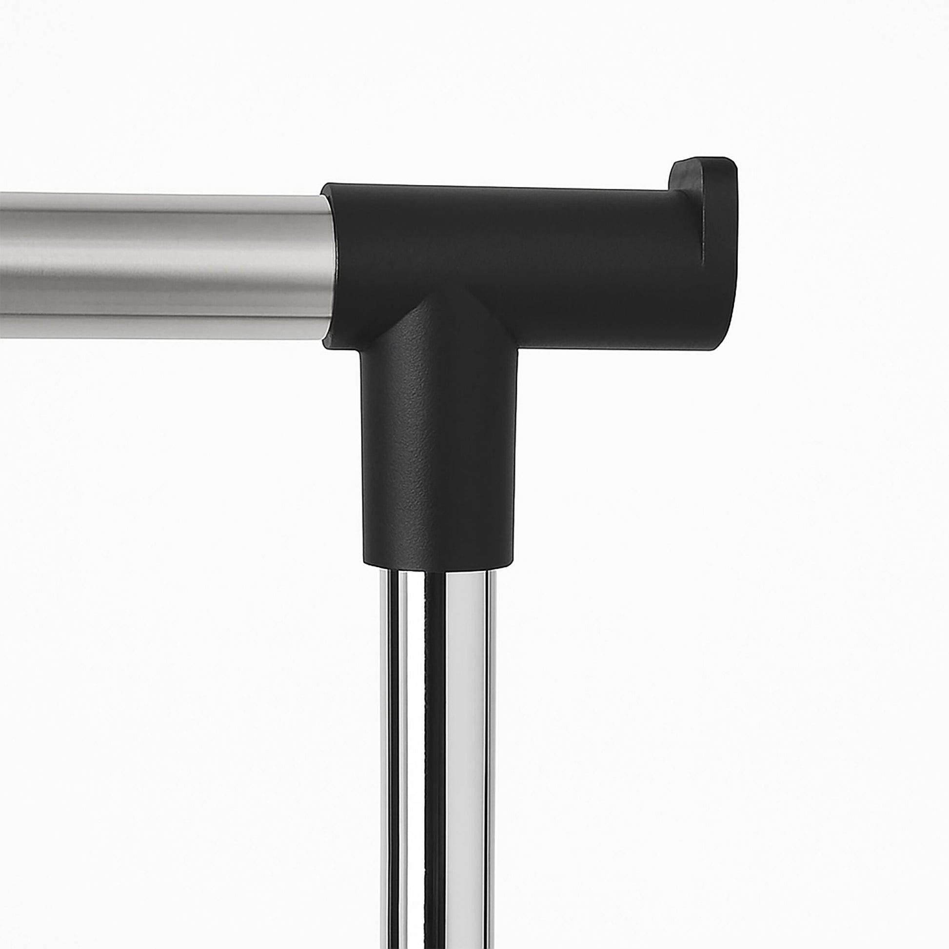 Kleiderständer höhenverstellbar Schwarz-Silber von Relaxdays